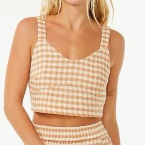 Rip Curl Light Brown Crop Top